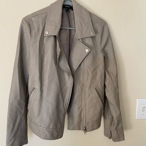 Fake leather jacket